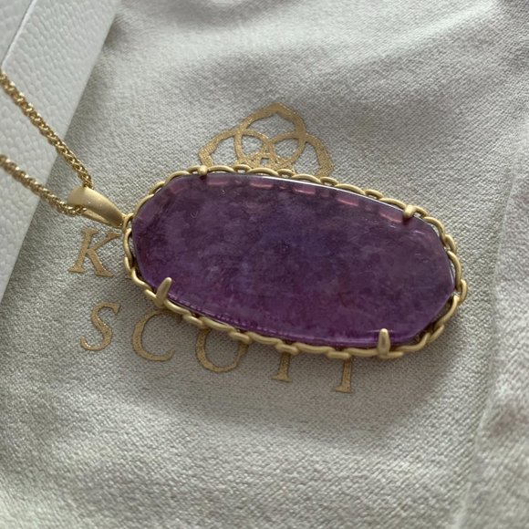 Kendra Scott Reid series colorful crystal necklace sweater chain - Picture 9 of 16